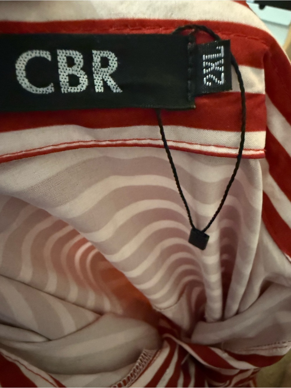 CBR Red and White Striped Button-Up Tunic - Picture 5 of 5